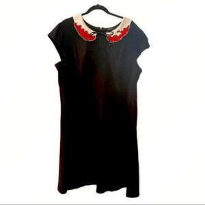 Hello Kitty Embroidered Peter Pan Collar Dress